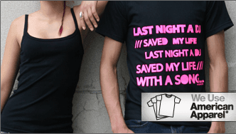 Brand products : American Apparel, Hanes, Bella, Gildan.