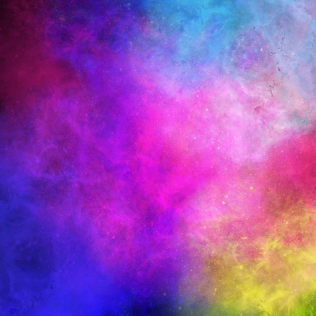 The universe painted in multi-color