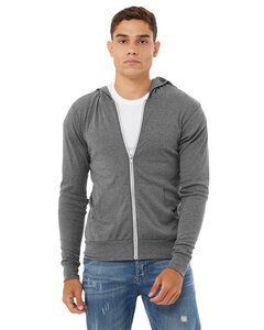 Bella B3939 - Unisex Triblend Light Hoodie Grey Triblend