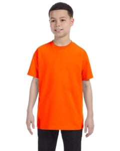 Jerzees 29B - Youth 5.6 oz., 50/50 Heavyweight Blend™ T-Shirt  Safety Orange
