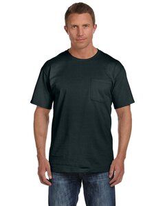 Fruit of the Loom 3931P - ® FL 5 oz., 100% Cotton HD Pocket TEE Black