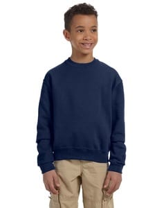 Jerzees 562B - Youth 8 oz., 50/50 NuBlend® Fleece Crew Navy