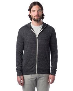 Alternative AA1970 - Men's Eco Long-Sleeve Zip Hoodie Eco Black