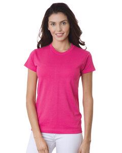 Bayside 3325 - Ladies' USA-Made Short Sleeve T-Shirt Bright Pink