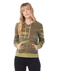 Alternative 9596 - Ladies' Eco-Fleece Athletics Hooded Pullover Camo