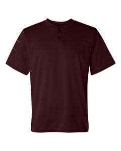 Augusta Sportswear 426 - Performance Two-Button Henley Maroon