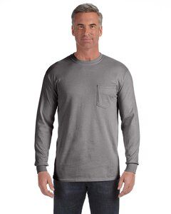 Comfort Colors 4410 - Long Sleeve Pocket T-Shirt Grey