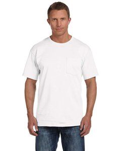 Fruit of the Loom 3930PR - Heavy Cotton HD™ T-Shirt with a Left Chest Pocket White