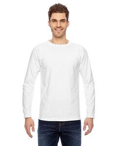 Bayside 6100 - USA-Made Long Sleeve T-Shirt White