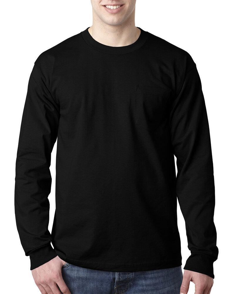 Bayside 8100 - USA-Made Long Sleeve T-Shirt with a Pocket