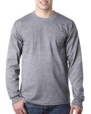 Bayside 8100 - USA-Made Long Sleeve T-Shirt with a Pocket