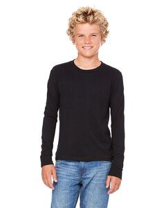Bella+Canvas 3501Y - Youth Jersey Long Sleeve T-Shirt Black