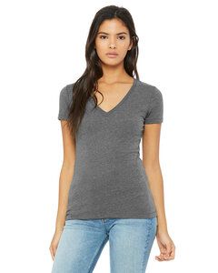 Bella+Canvas 6035 - Deep V-Neck Jersey T-Shirt Deep Heather