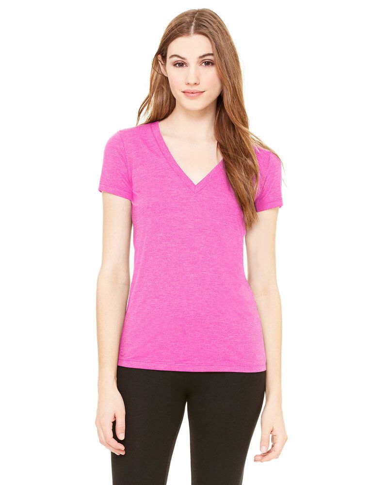 Bella+Canvas 8435 - Ladies' Triblend Deep V-Neck T-Shirt