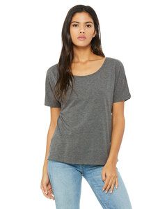 Bella+Canvas 8816 - Ladies' Flowy Simple Tee Deep Heather Speckled