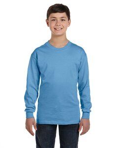 Gildan 5400B - Youth Heavy Cotton Long Sleeve T-Shirt Carolina Blue