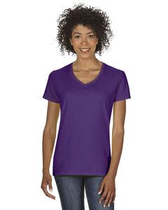 Gildan 5V00L - Ladies' Heavy Cotton V-Neck T-Shirt with Tearaway Label Purple