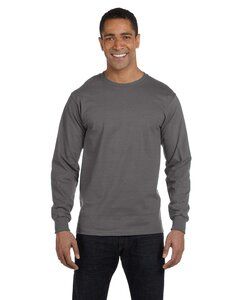 Hanes 5186 - Long Sleeve Beefy-T® Smoke Grey