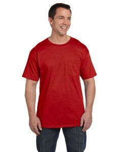 Hanes 5190 - Beefy-T® with a Pocket Deep Red