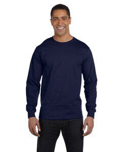Hanes 5286 - ComfortSoft® Heavyweight Long Sleeve T-Shirt Navy