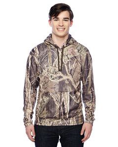 J. America 8615 - Tailgate Poly Fleece Hooded Pullover Sweatshirt Outdoor Camo