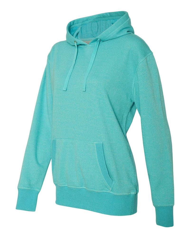 J. America 8860 - Ladies' Glitter French Terry Hooded Pullover