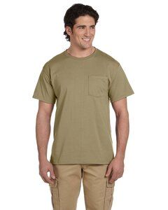 JERZEES 29MPR - Heavyweight Blend™ 50/50 T-Shirt with a Pocket Khaki