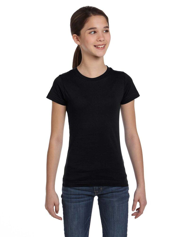 LAT 2616 - Girls' Fine Jersey Longer Length T-Shirt