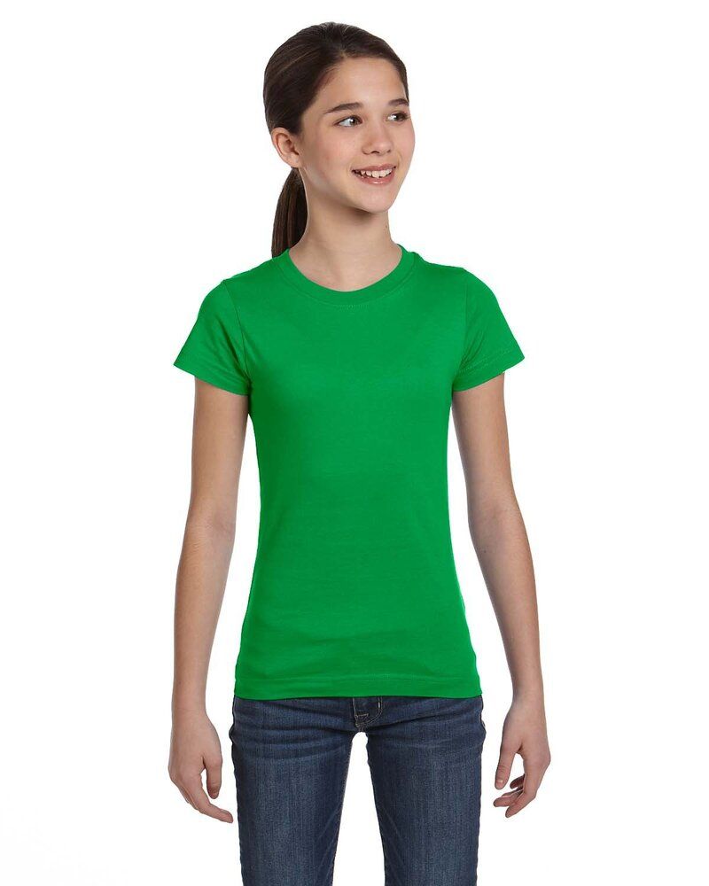 LAT 2616 - Girls' Fine Jersey Longer Length T-Shirt