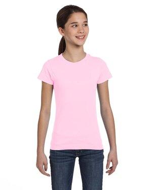 LAT 2616 - Girls Fine Jersey Longer Length T-Shirt