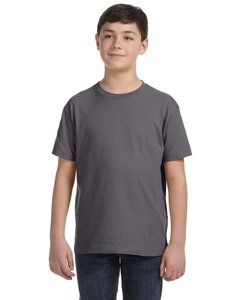 LAT 6101 - Youth Fine Jersey T-Shirt Charcoal