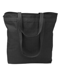Liberty Bags 8802 - Recycled Zipper Tote Black