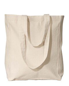 Liberty Bags 8861 - Gusseted 10 Ounce Cotton Canvas Tote Natural