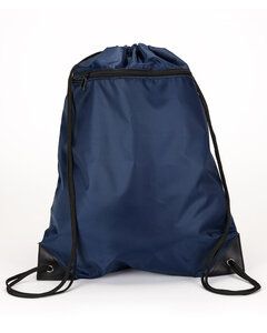 Liberty Bags 8888 - Denier Nylon Zippered Drawstring Backpack Navy