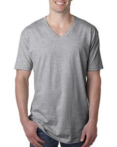 Next Level 3200 - Premium Short Sleeve V Heather Grey