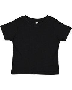 Rabbit Skins 3301T - Toddler Short Sleeve T-Shirt Black