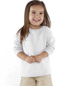 Rabbit Skins 3302 - Fine Jersey Toddler Long Sleeve T-Shirt White