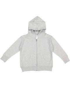 Rabbit Skins 3346 - Toddler Hooded Full-Zip Sweatshirt Heather