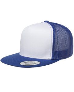 Yupoong 6006 - Five-Panel Classic Trucker Cap Royal/ White/ Royal