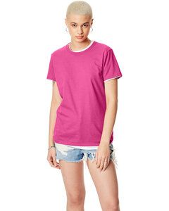 Hanes SL04 - Hanes® Ladies' Nano-T® Cotton T-Shirt Wow Pink