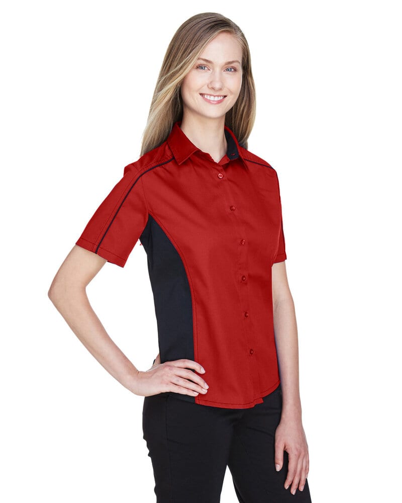 Ash City North End 77042 - Fuse Ladies' Color-Block Twill Shirts