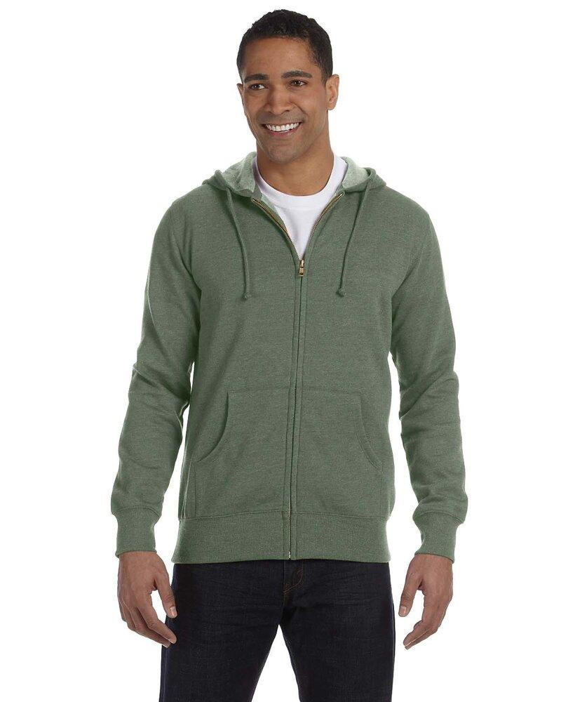 Econscious EC5680 - Men's 11.67 oz. Organic/Recycled Heathered Full-Zip Hood