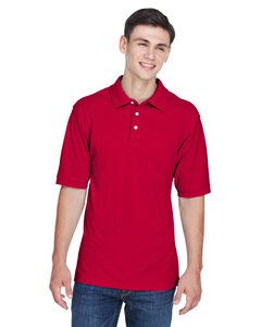 Harriton M265 - Men's 5.6 oz. Easy Blend Polo Red