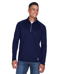 Ash City North End 88187 - Radar Men's Half-Zip Performance Long Sleeve Top   Classic Navy