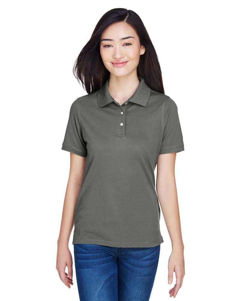 Harriton M265W - Ladies 5.6 oz. Easy Blend Polo