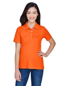 Harriton M265W - Ladies 5.6 oz. Easy Blend Polo Team Orange