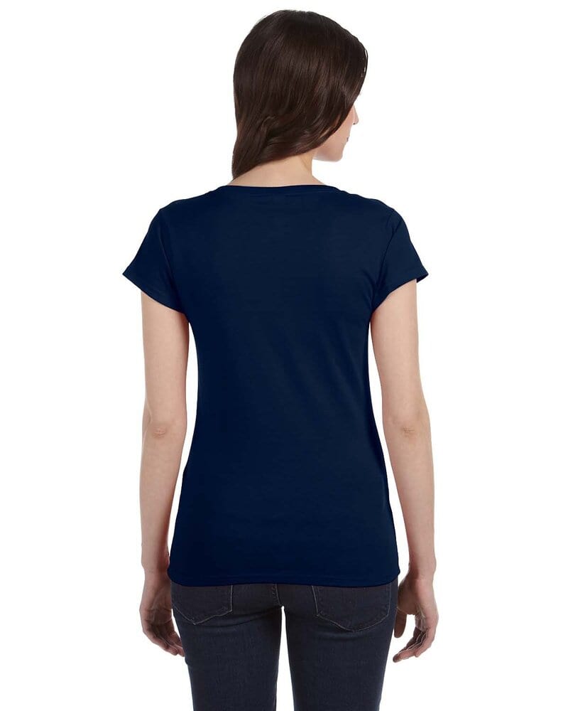 Gildan G64VL - Softstyle® Ladies 4.5 oz. Junior Fit V-Neck T-Shirt