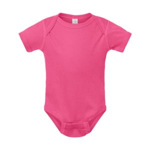 Rabbit Skins 4400 - Infant Baby Rib Bodysuit Hot Pink