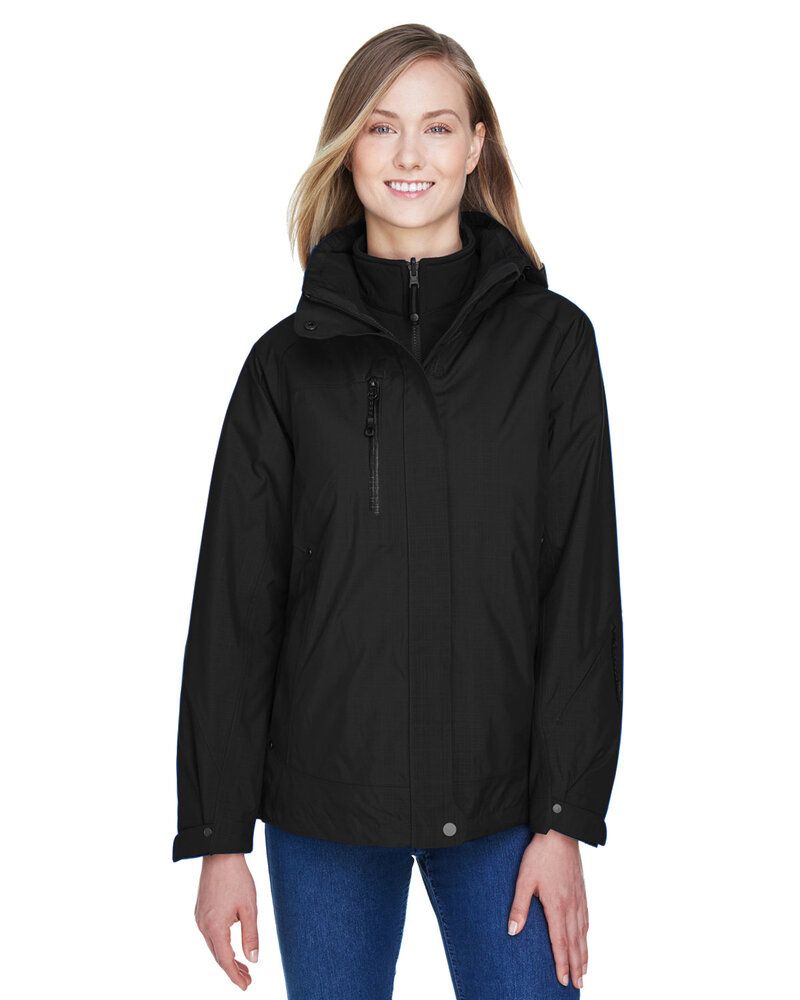 Ash City North End 78178 - Caprice Ladies' 3-In-1 Jacket With Soft Shell Liner 