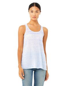 Bella+Canvas B8800 - Ladies Flowy Racerback Tank Blue Marble